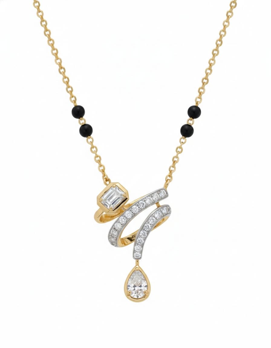 Elegant Diamond Mangalsutra Necklace