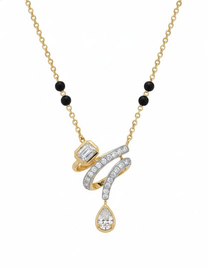 Elegant Diamond Mangalsutra Necklace