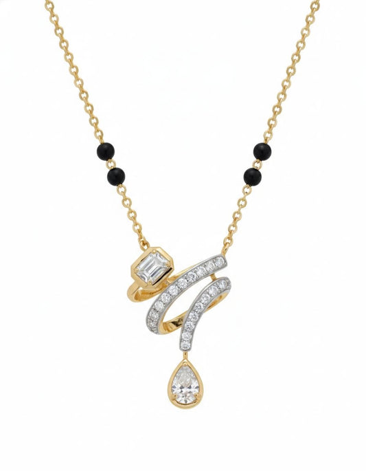 Elegant Diamond Mangalsutra Necklace