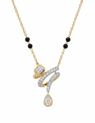 Elegant Diamond Mangalsutra Necklace