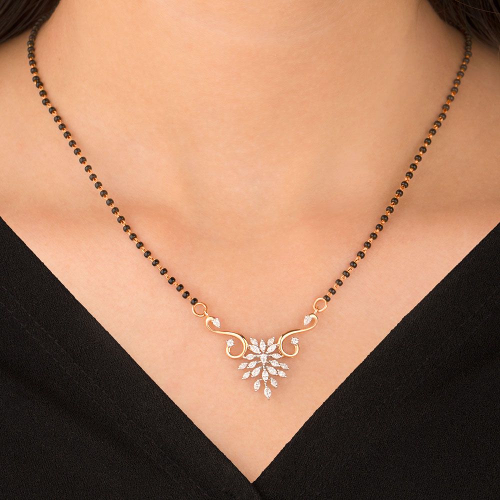 Modern Diamond Mangalsutra