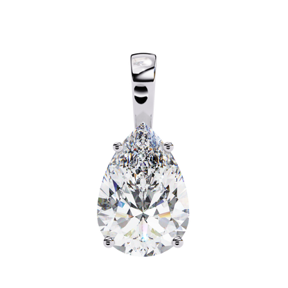 Pear-Cut Diamond Solitaire Pendant