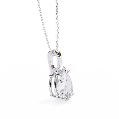 Pear-Cut Diamond Solitaire Pendant