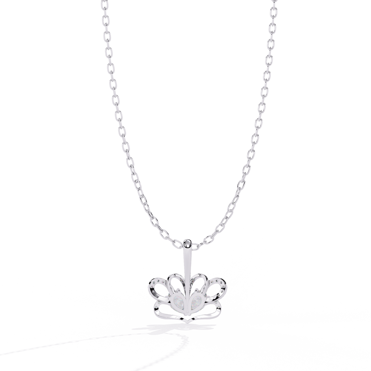 Exquisite Diamond Butterfly Pendant