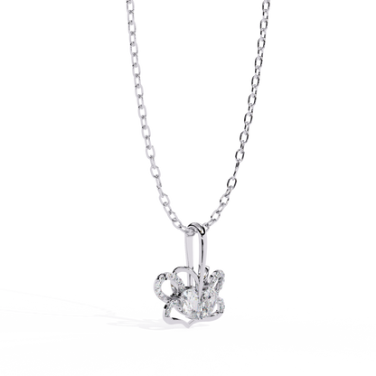 Exquisite Diamond Butterfly Pendant