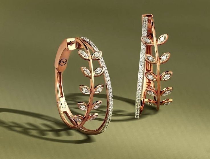 rose gold hoop earrings