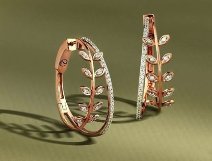 rose gold hoop earrings