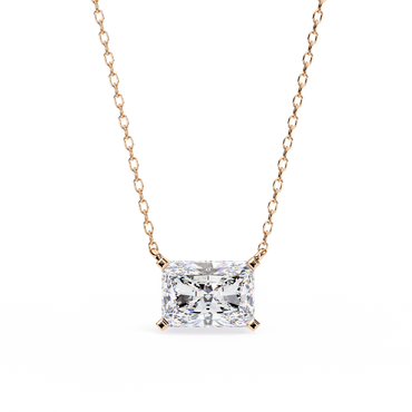 Radiant Elegance Diamond Solitaire Pendant