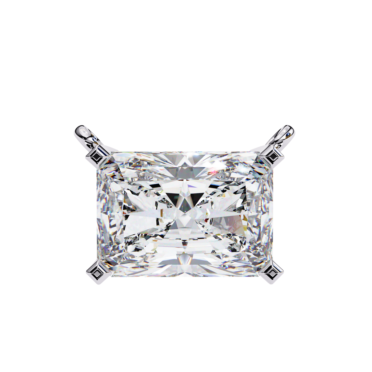 Radiant Elegance Diamond Solitaire Pendant