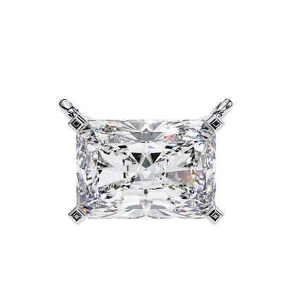 Radiant Elegance Diamond Solitaire Pendant