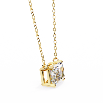 Radiant Elegance Diamond Solitaire Pendant