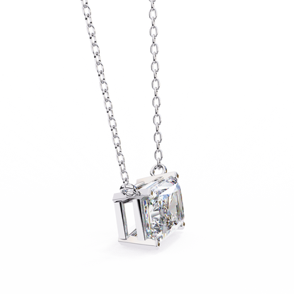Radiant Elegance Diamond Solitaire Pendant