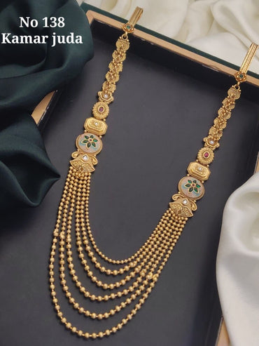 🌟 Antique Matte Gold Kamar Juda / Waist Chain