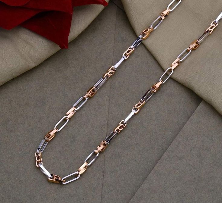 paperclip chain and a link-and-bar chain
