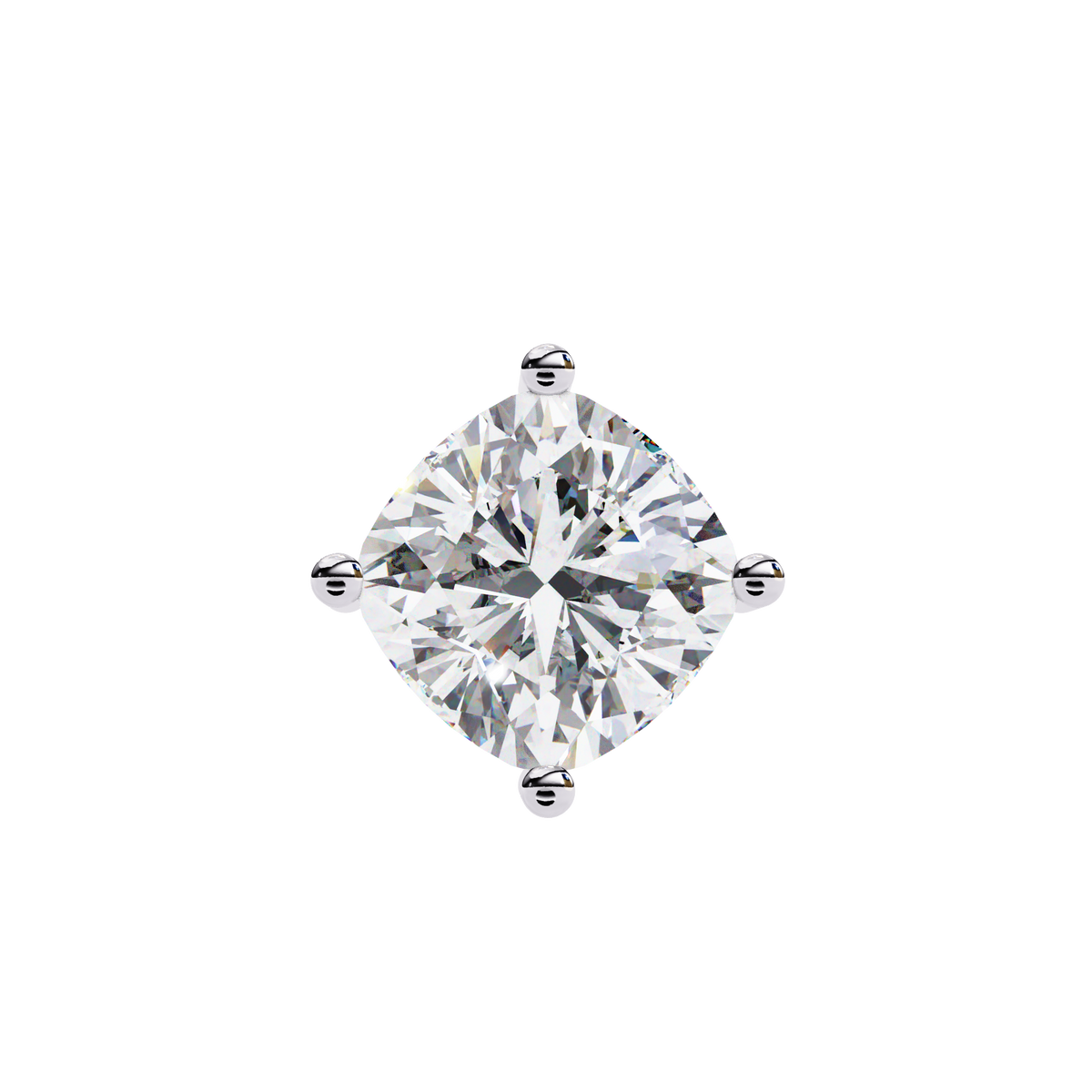 Classic Cushion-Cut Solitaire Diamond Pendant