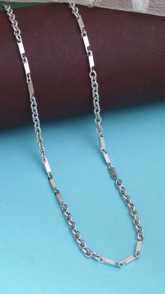 That style of chain is a variations of a bar and link chain