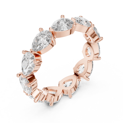 Brilliant Pear-Cut Diamond Eternity Band