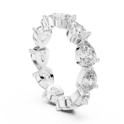 Brilliant Pear-Cut Diamond Eternity Band