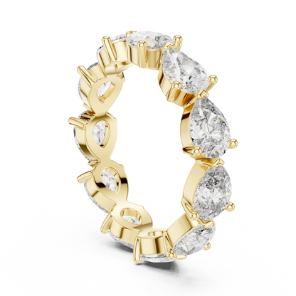 Brilliant Pear-Cut Diamond Eternity Band