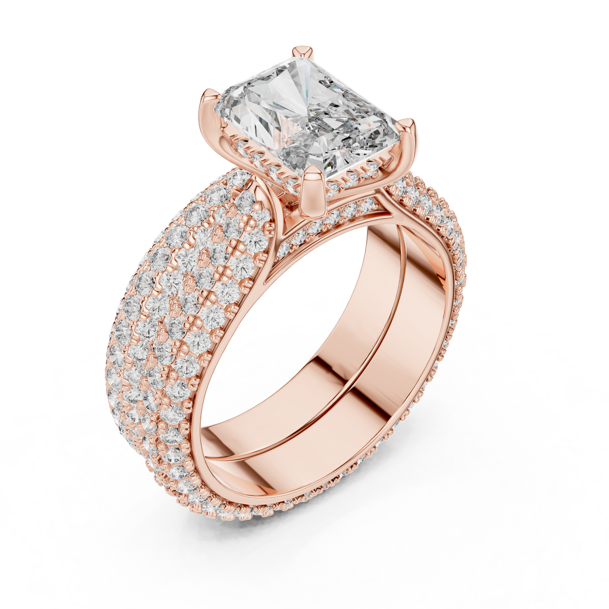 Radiant Cut Diamond Engagement Ring