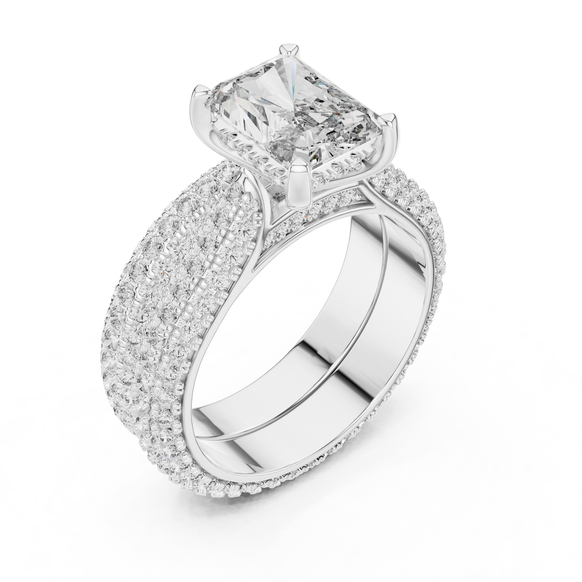 Radiant Cut Diamond Engagement Ring