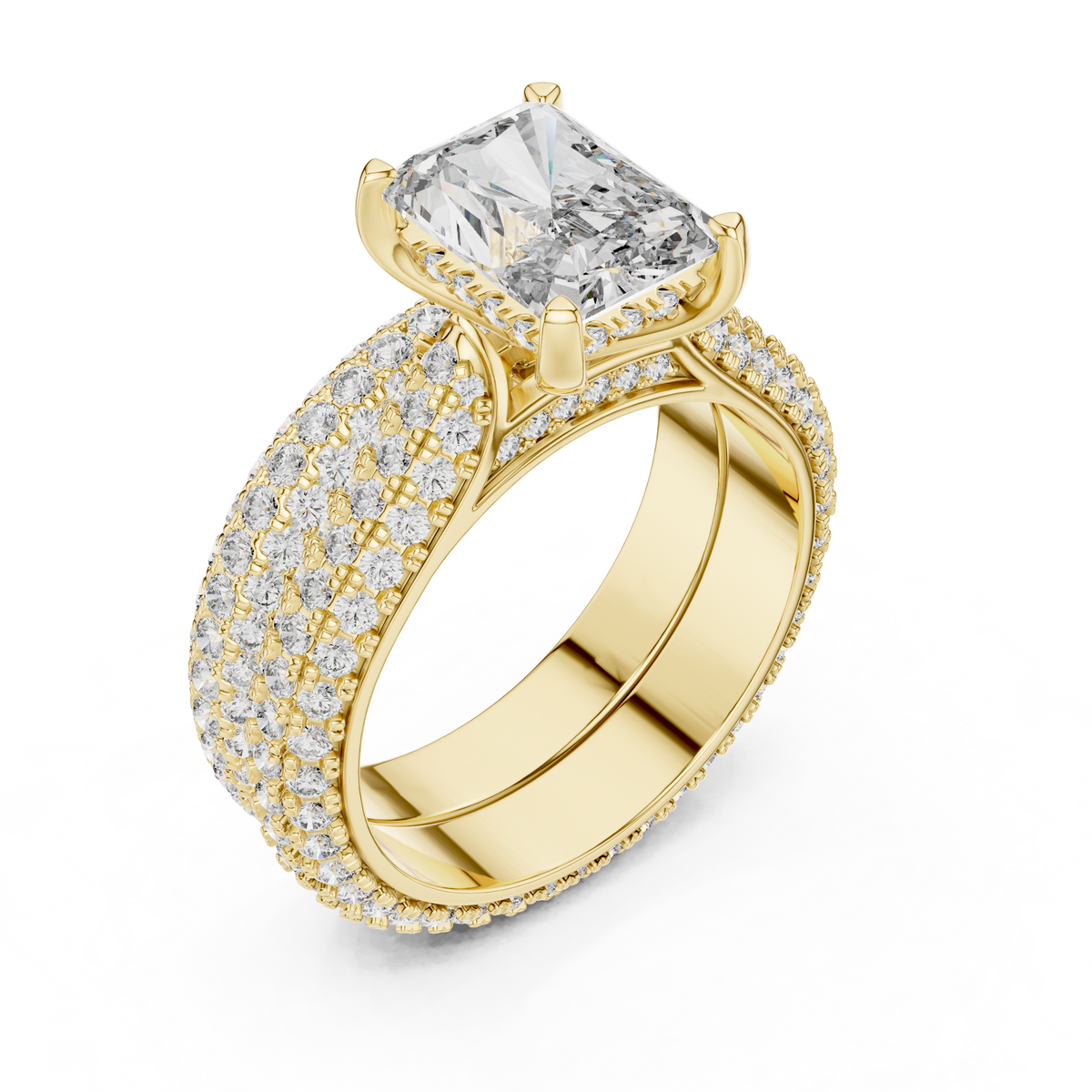 Radiant Cut Diamond Engagement Ring