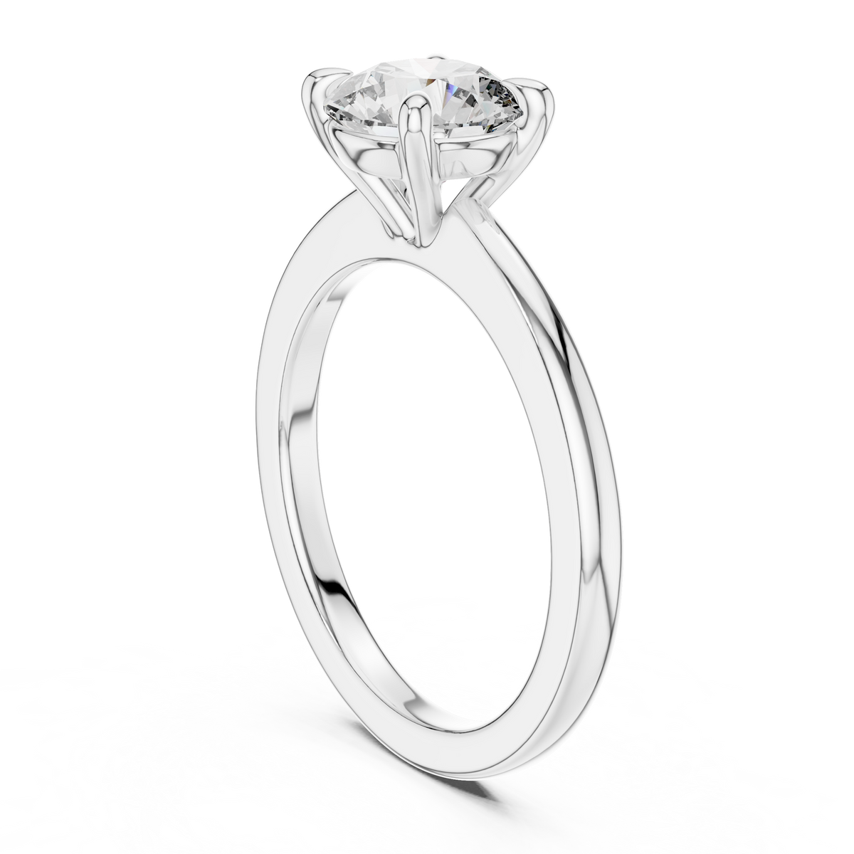 Classic Solitaire Diamond Engagement Ring
