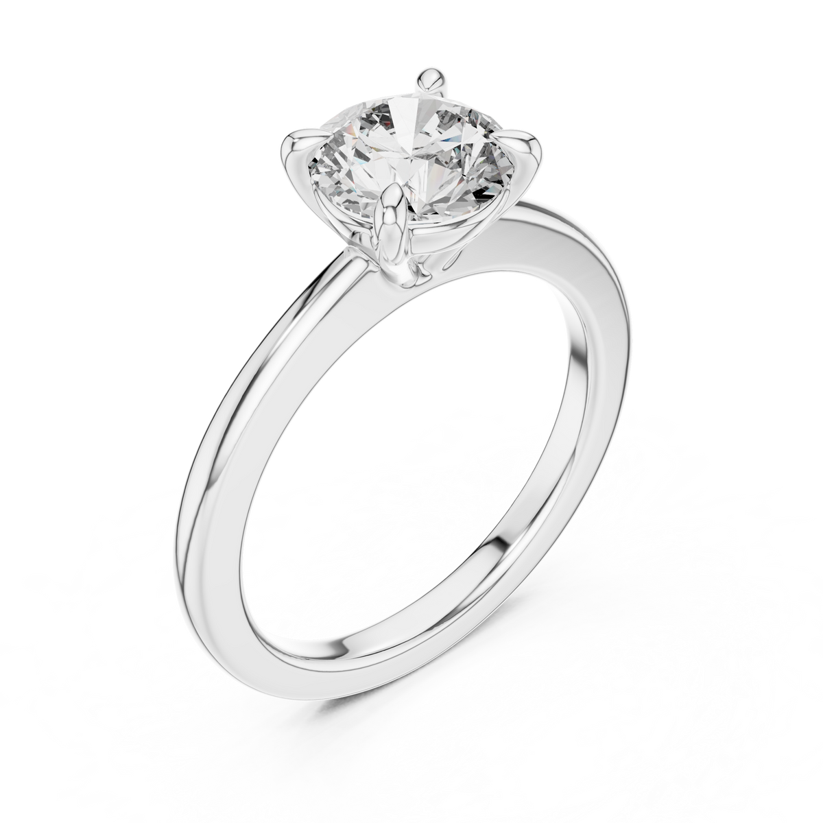 Classic Solitaire Diamond Engagement Ring