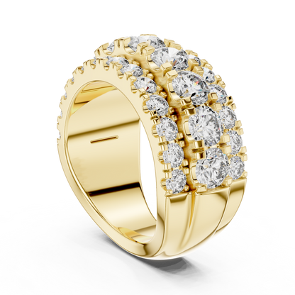 Multi-Row Diamond Band Ring
