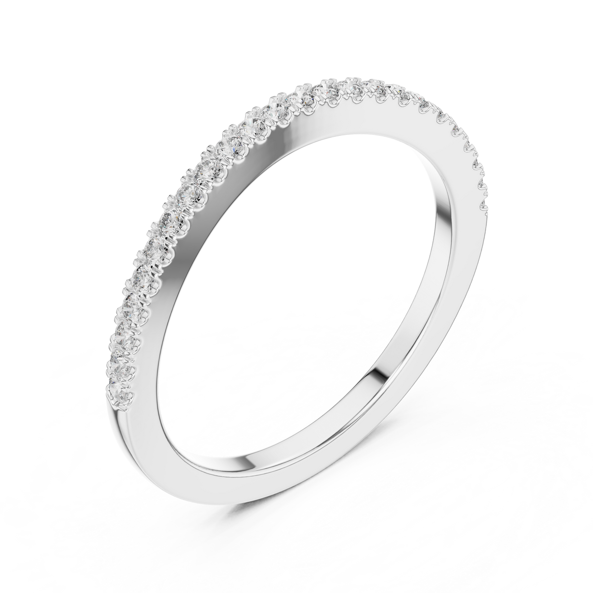 Classic Micro-Pave Diamond Wedding Band