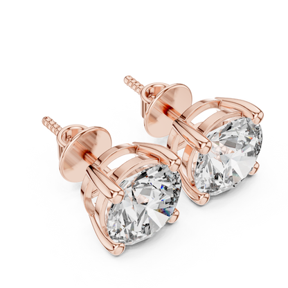 Classic Diamond Solitaire Earrings