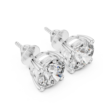 Classic Diamond Solitaire Earrings