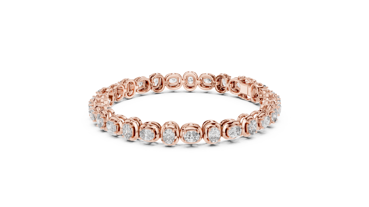 Classic Oval Diamond Tennis Bracelet