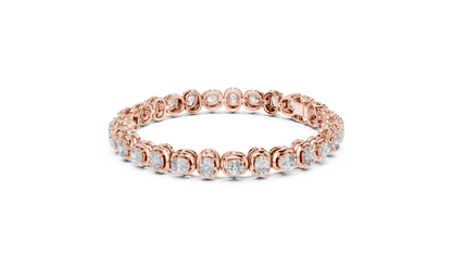 Classic Oval Diamond Tennis Bracelet