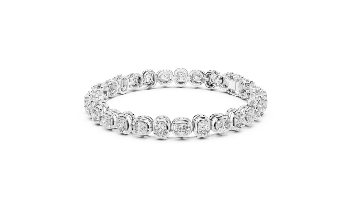 Classic Oval Diamond Tennis Bracelet