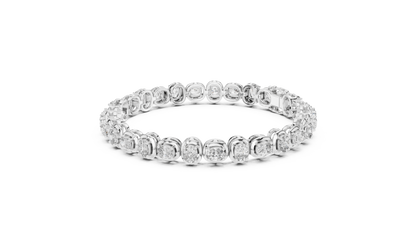 Classic Oval Diamond Tennis Bracelet