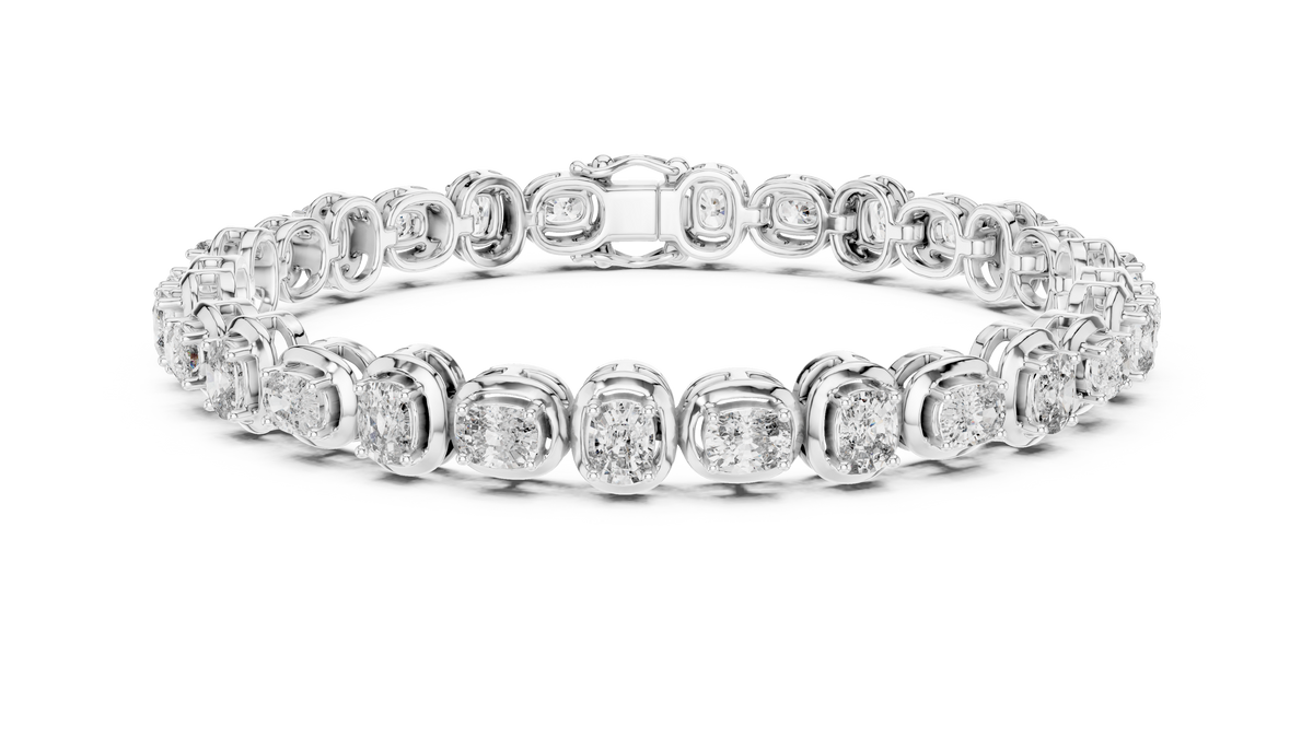 Classic Oval Diamond Tennis Bracelet