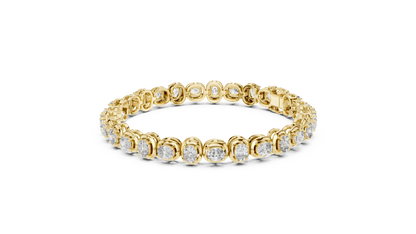 Classic Oval Diamond Tennis Bracelet
