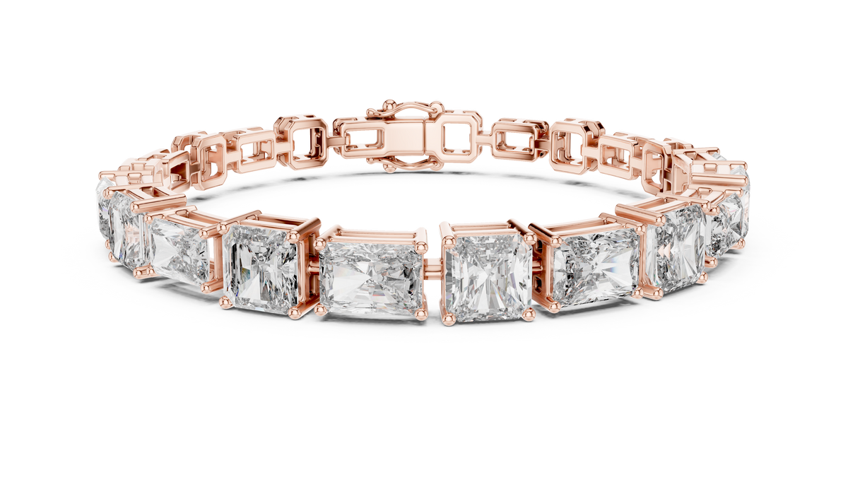 Radiant Cut Diamond Tennis Bracelet