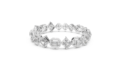 Radiant Alternating Diamond Statement Tennis Bracelet