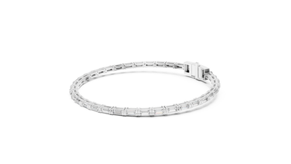 Classic Baguette Cut Diamond Tennis Bracelet