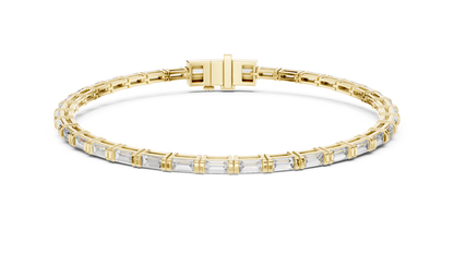 Classic Baguette Cut Diamond Tennis Bracelet