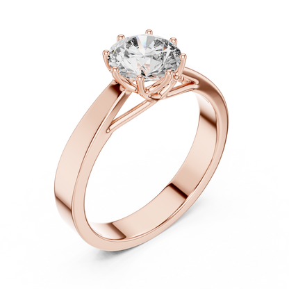 Classic Six-Prong Solitaire Diamond Ring