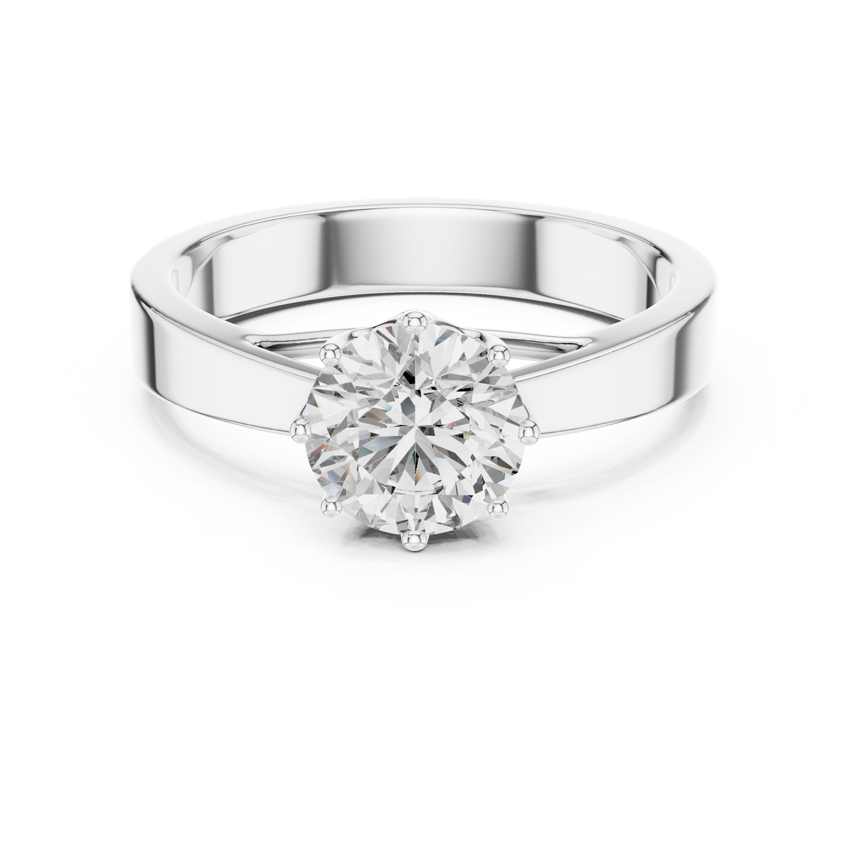 Classic Six-Prong Solitaire Diamond Ring