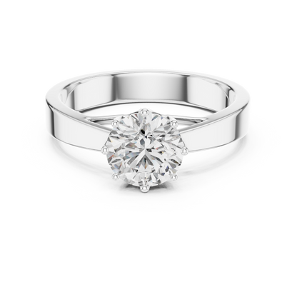 Classic Six-Prong Solitaire Diamond Ring