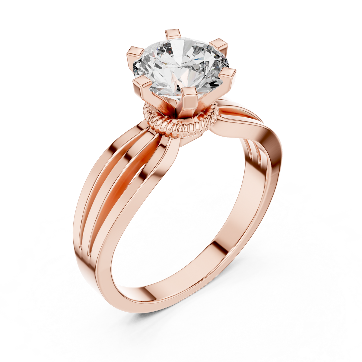 Classic Six-Prong Solitaire Diamond Ring