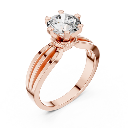 Classic Six-Prong Solitaire Diamond Ring