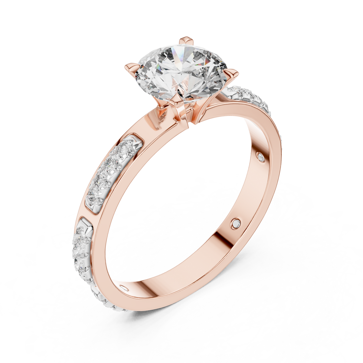 Solitaire Diamond Engagement Ring