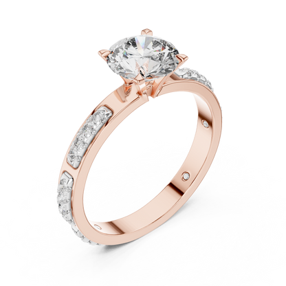 Solitaire Diamond Engagement Ring