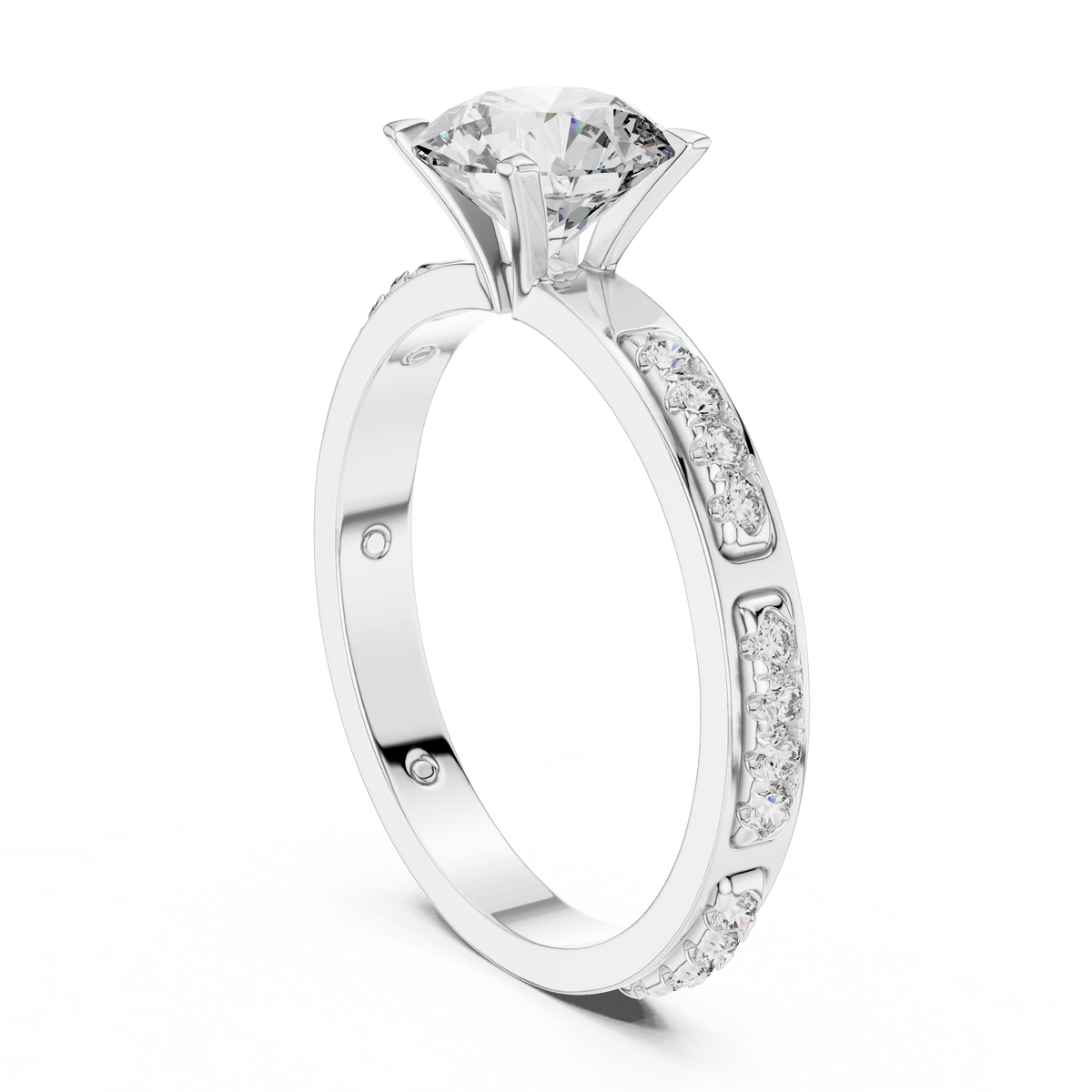 Solitaire Diamond Engagement Ring